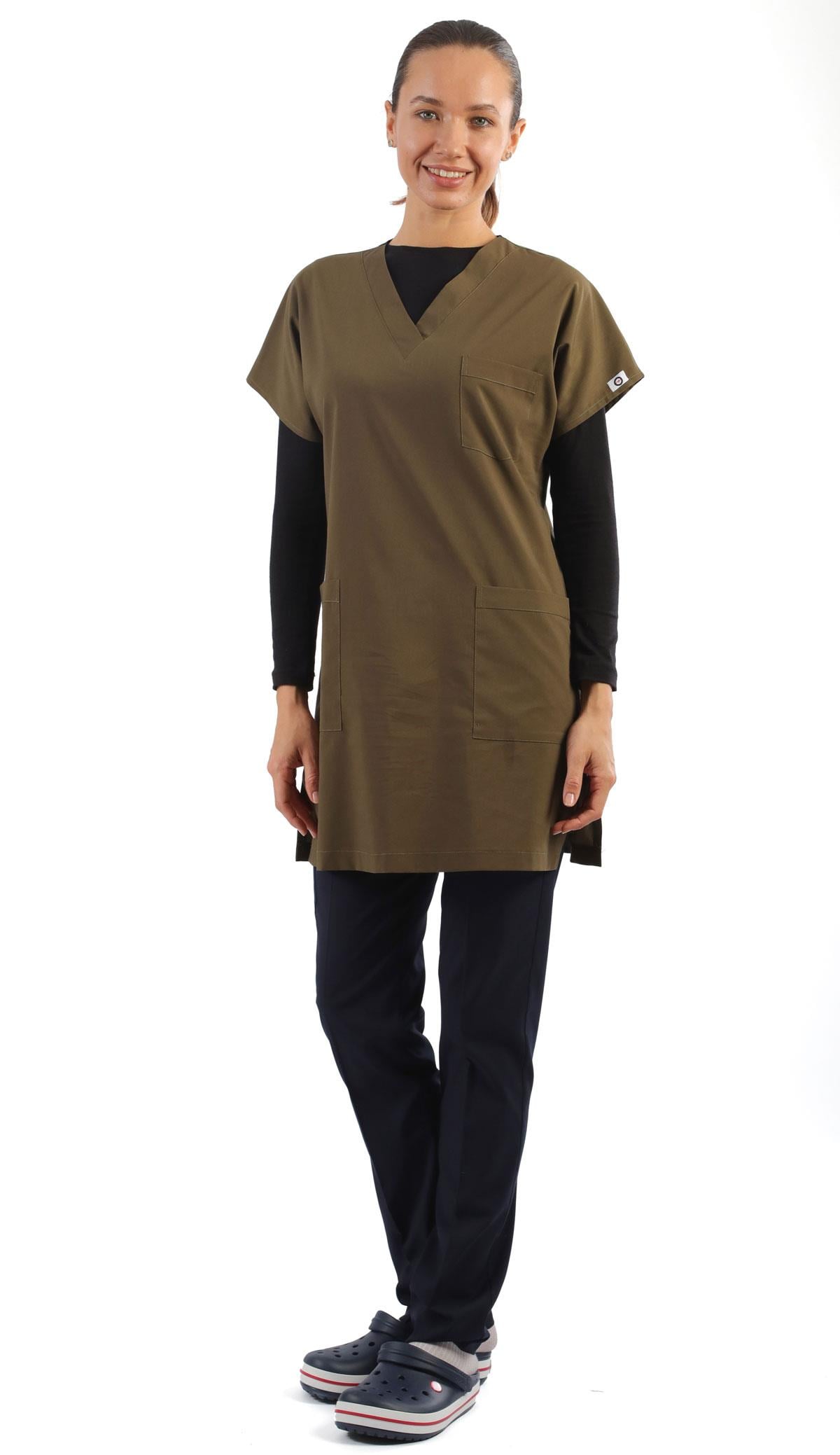 Tunikboy Likralı Forma Üstü-Haki