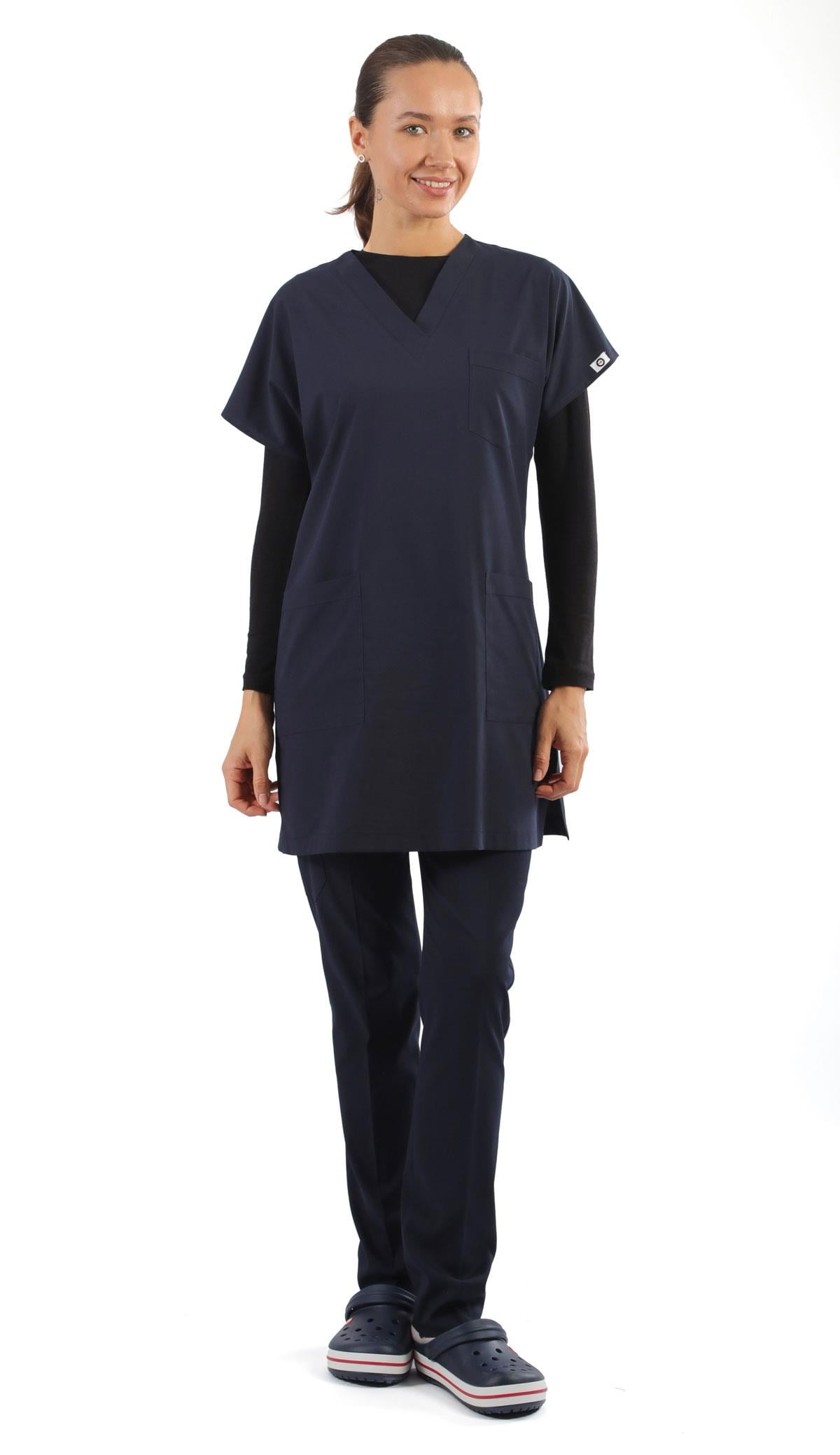 Tunikboy Likralı Forma Üstü-Lacivert