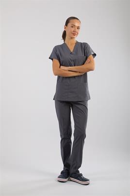 Asflex Gri Likralı Üniforma