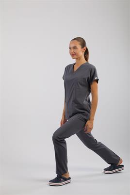 Asflex Gri Likralı Üniforma