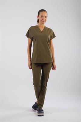 Asflex Haki Likralı Üniforma