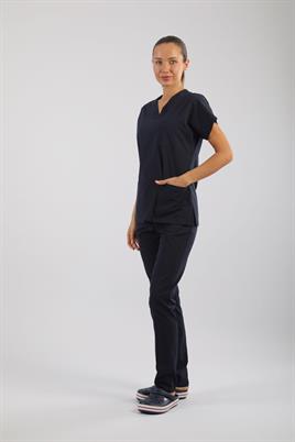 Asflex Lacivert Likralı Üniforma