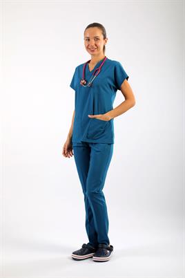 Asflex Petrol Yeşili Likralı Üniforma