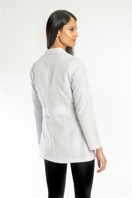 Bayan Eczacı Önlüğü-Hakim Yaka Kısa