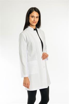 Bayan Eczacı Önlüğü-Hakim Yaka Orta Boy