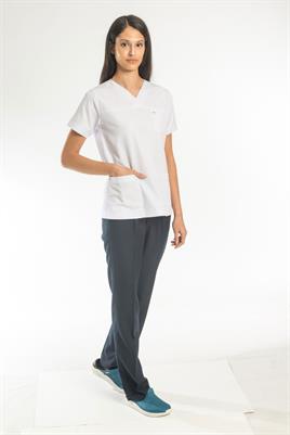 Bayan Eczane Forması-Zarf Yaka