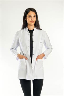 Bayan Öğretmen Önlüğü-Hakim Yaka Kısa Boy