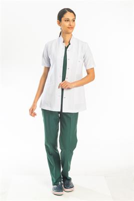Doktor Önlüğü-Hakim Yaka Kısa Kol Önlük