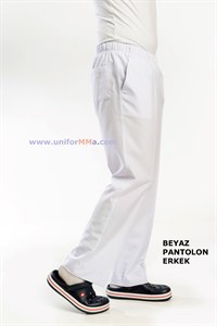 Erkek Pantolon-Beyaz