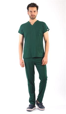 Erkek Scrubs Premium-Avcı Yeşili