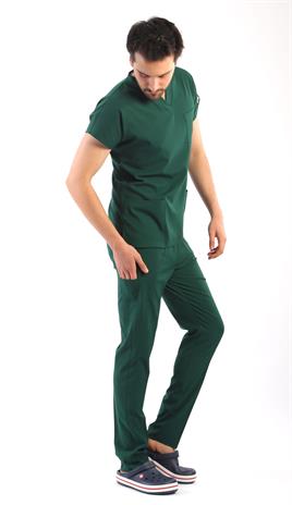 Erkek Scrubs Premium-Avcı Yeşili