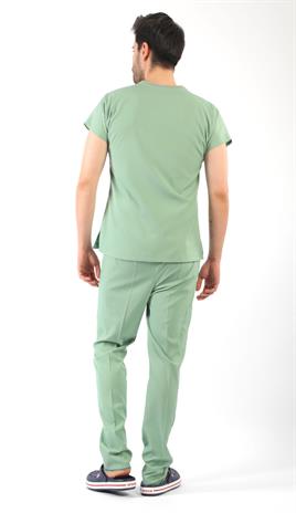 Erkek Scrubs Premium-Küf Yeşili