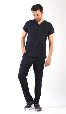 Erkek Scrubs Premium-Lacivert