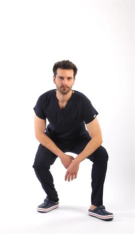 Erkek Scrubs Premium-Lacivert