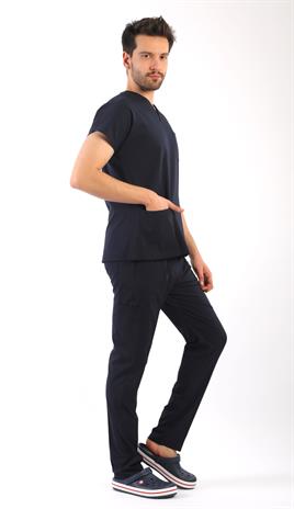 Erkek Scrubs Premium-Lacivert