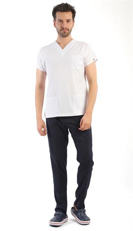 Forma Üstü Erkek - Likralı - Beyaz