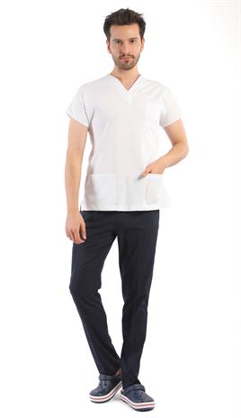 Forma Üstü Erkek - Likralı - Beyaz