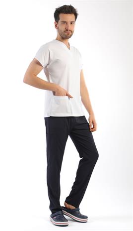 Forma Üstü Erkek - Likralı - Beyaz