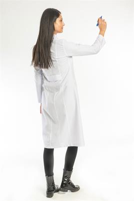 Hakim Yaka Tesettür Boy Öğretmen Önlügü