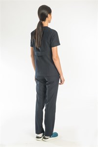 KARE YAKA HEMŞİRE FORMASI-LACİVERT