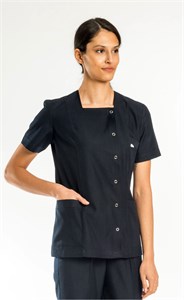 Lacivert Kare Yaka Tek Üst