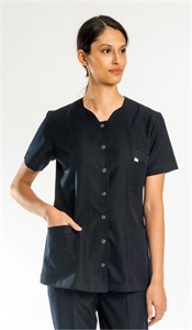 Lacivert LaleYaka Tek Üst