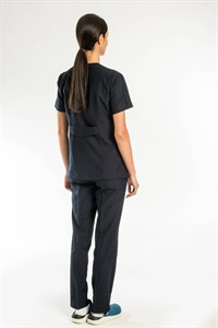 LALE YAKA HEMŞİRE FORMASI-LACİVERT