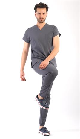 Likralı Takım Erkek-Asflex Gri