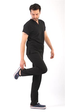 Likralı Takım Erkek-Asflex Siyah