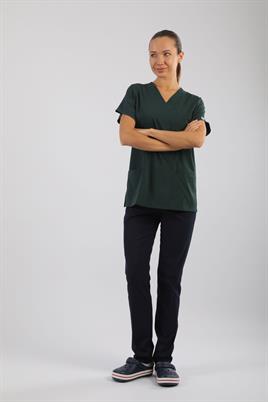 Likralı Tek Üst Avcı Yeşili