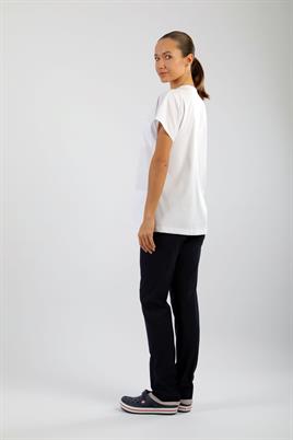 Likralı Tek Üst Beyaz