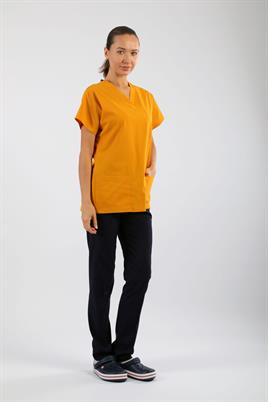 Likralı Tek Üst Hardal Sarısı