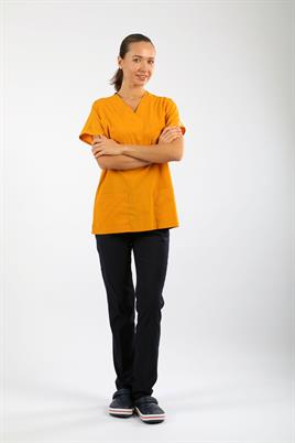 Likralı Tek Üst Hardal Sarısı