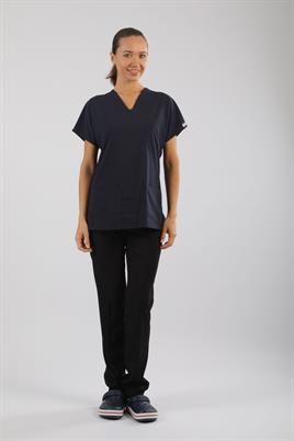 Likralı Tek Üst Lacivert