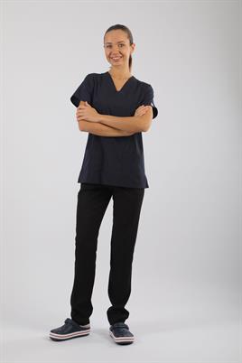 Likralı Tek Üst Lacivert