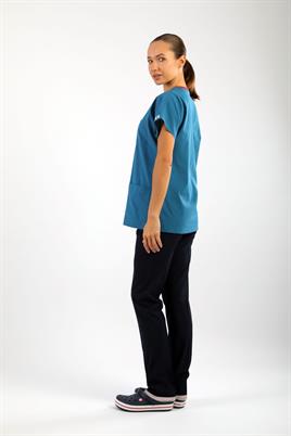 Likralı Tek Üst Petrol Yeşili