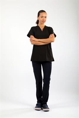 Likralı Tek Üst Siyah