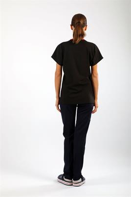 Likralı Tek Üst Siyah