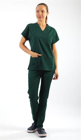 Scrub-Premium Likralı Bayan-Avcıyeşil