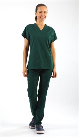 Scrub-Premium Likralı Bayan-Avcıyeşil