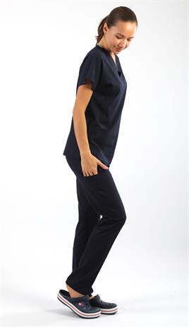 Scrub-Premium Likralı Bayan-Lacivert