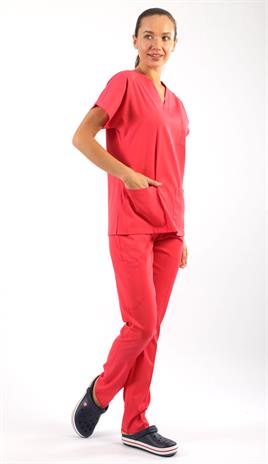 Scrub-Premium Likralı Bayan-Nar Çiçeği