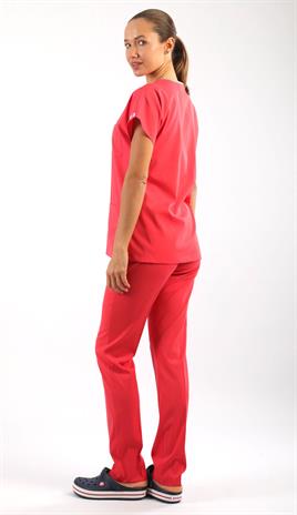 Scrub-Premium Likralı Bayan-Nar Çiçeği