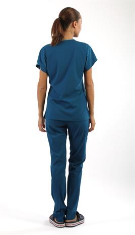 Scrub-Premium Likralı Bayan-Petrol Yeşili