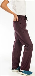 Tüm Lastikli Bayan Pantolon-Mürdüm