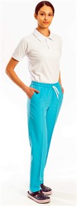 Tüm Lastikli Bayan Pantolon-TURKUAZ