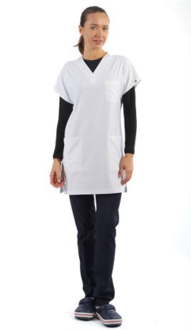 Tunikboy Likralı Forma Üstü-Beyaz