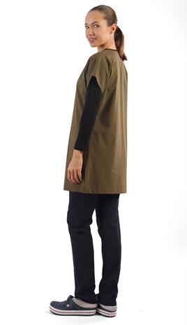 Tunikboy Likralı Forma Üstü-Haki