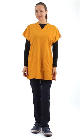 Tunikboy Likralı Forma Üstü-Hardal Sarı