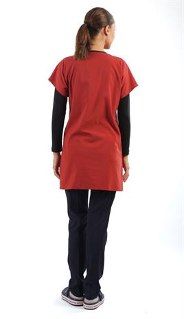 Tunikboy Likralı Forma Üstü-Kiremit renk